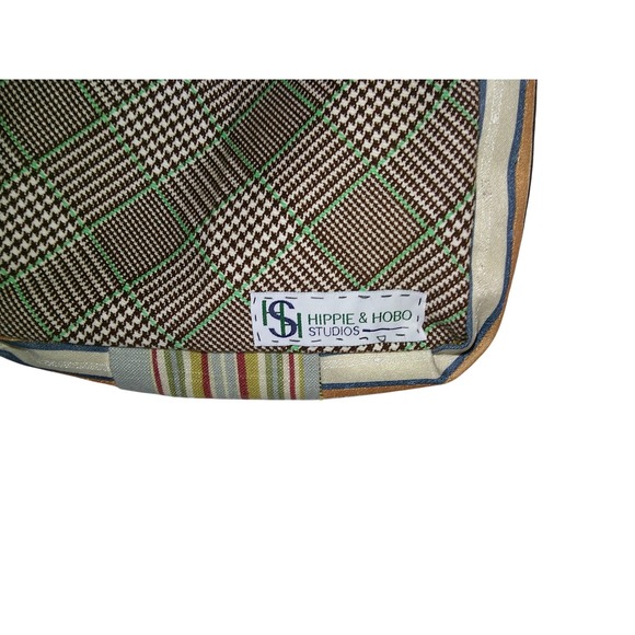 Hippie & Hobo Studios Handmade Tartan Plaid Crossbody Boho‎ Messenger Bag - Picture 4 of 6